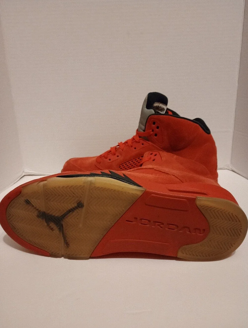 Jordan Retro 5 Red Suede Mens 11.5